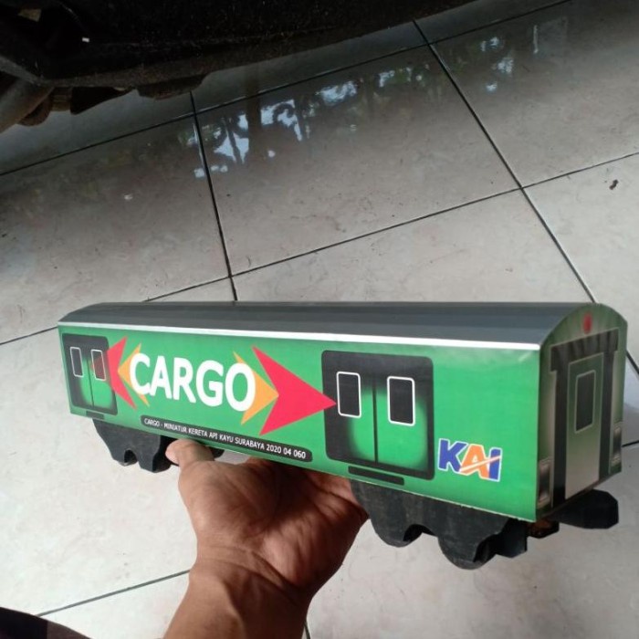 GERBONG CARGO BARANG MINIATUR KERETA API INDONESIA TERMURAH