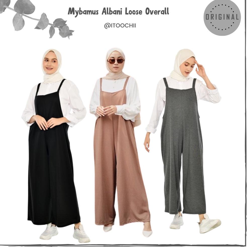 TERLARIS Mybamus Albani Loose Overall Jumpsuit Wanita Baju Kodok Baju Wanita Celana Kulot
