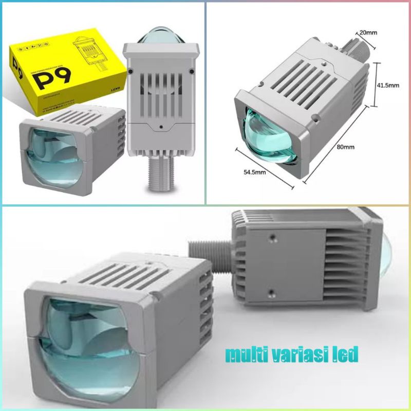 lampu LED biled P9 projedtor lens Matrix 2 inch motor mobil*)harga per-1pcs
