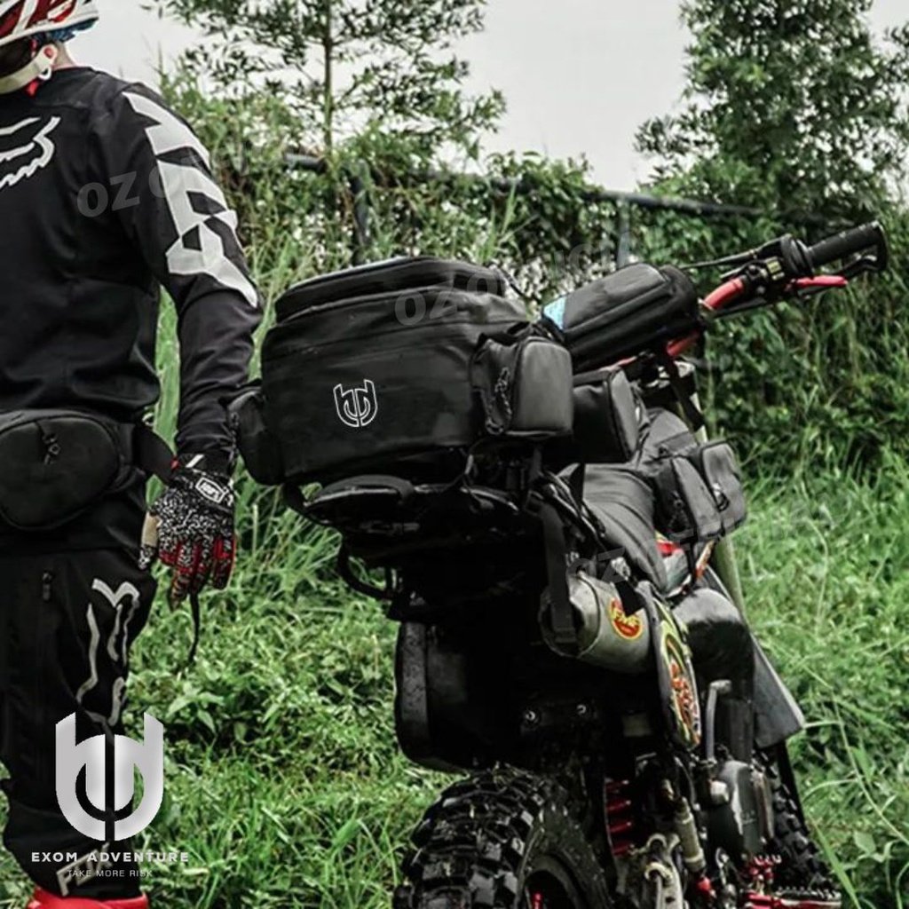 RTM - THUNDERBOLT MOTORCYCLE SADDLE BAG - EXOM BOX 01 -TAS BAGASI MOTOR - TAS MOTOR ENDURO BAGASI BELAKANG OFF ROAD TAS RACING - TAS TRAIL