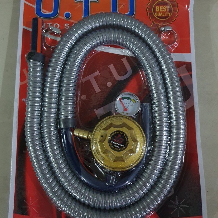 Selang Kompor Gas / Selang Gas Regulator + Meter UTU 5532 Komplit SNI