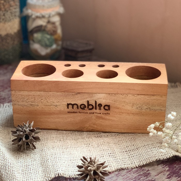 

Paola Wooden Desk Organizer Tempat Pensil Alat Tulis Tempat Kosmetik Star Seller