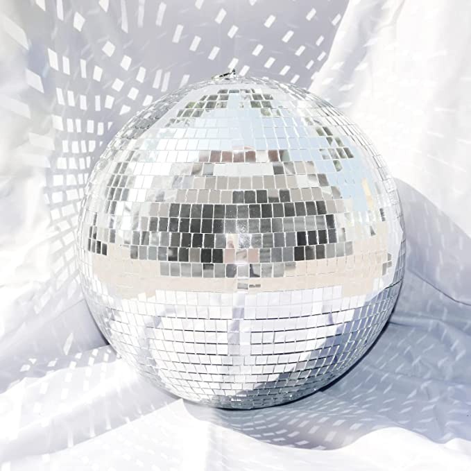 GUI8 Ailamp Bola Disko Kaca Gantung Reflective Mirror Disco Ball 10 Cm D018 Silver ORi-I