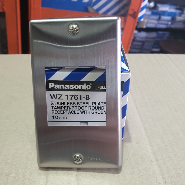 Terlaris Frame Stopkontak Panasonic Stainless Steel Wz1761-8