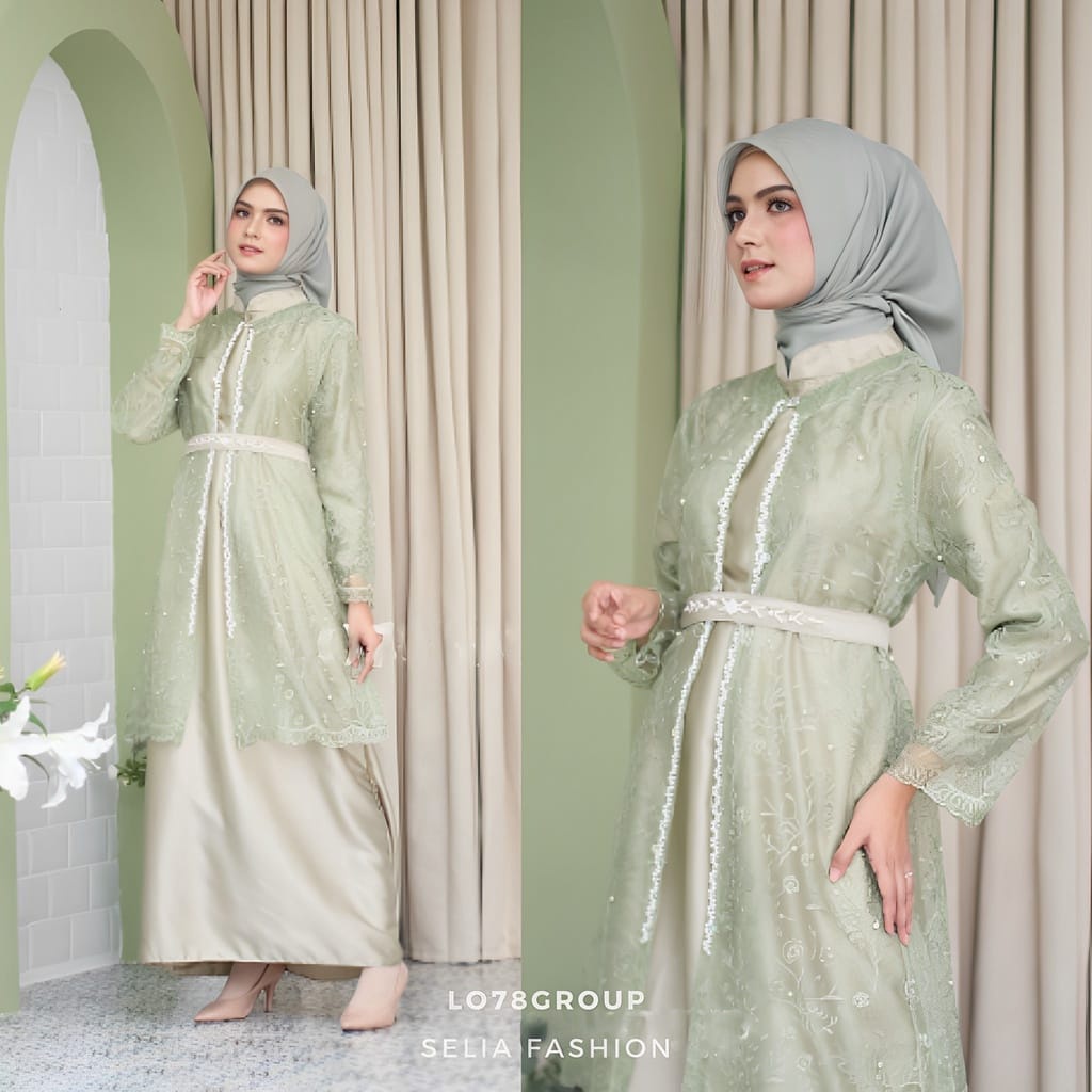 Sartika Dress Aulia 2 in 1 Brokat Premium Dress Brokat Kondangan Dress Tile Kondangan Wedding Dress Gamis Brukat Jumbo xxl Ld 120cm Gamis Brokat Jumbo Gamis 2 look in 1 Gamis Lebaran Gamis Remaja Muslimah Seragaman Pernikahan Outfit Bridesmaid