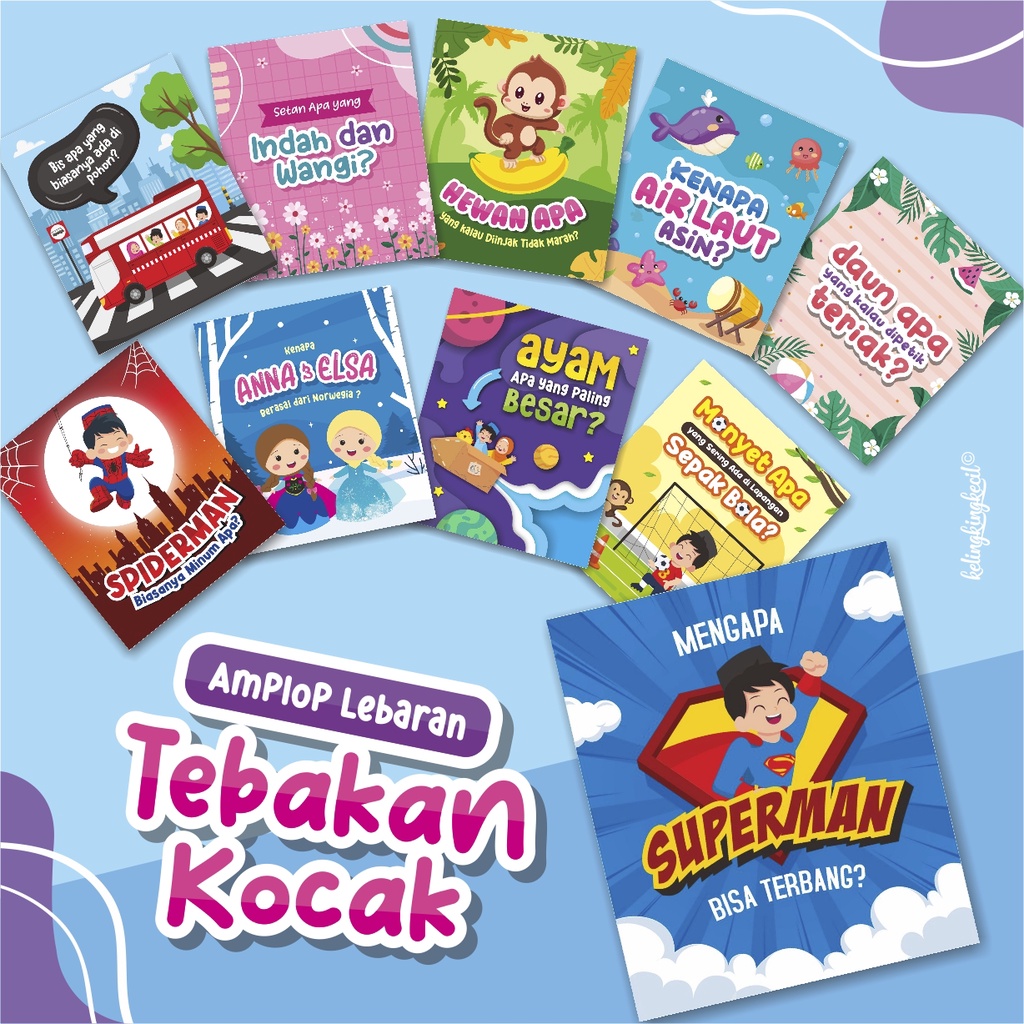 

Amplop Lebaran Kocak Seri Tebak-Tebakan Isi 25