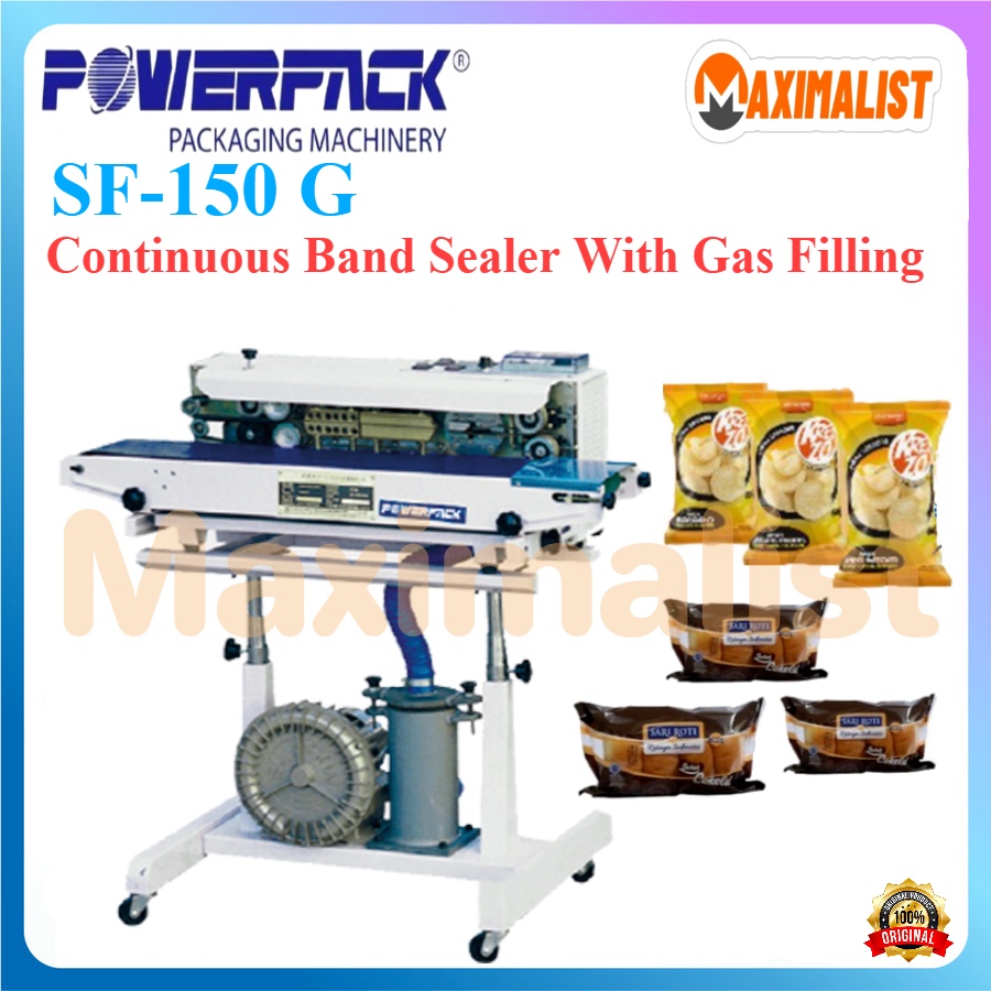 POWERPACK SF-150G. Continuous Band Sealer With Gas Filling / Continuous Band Sealer Isi Angin SF-150