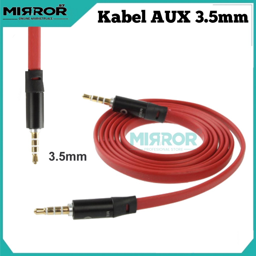 Kabel AUX 3.5mm HiFi Noodle Design 1m