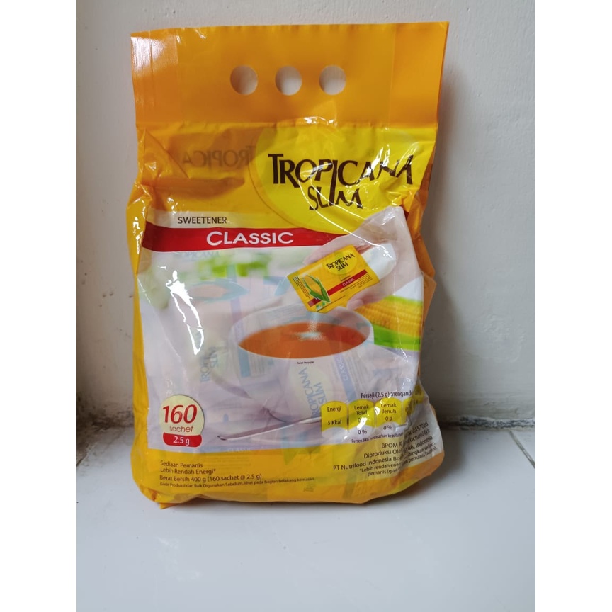 

Tropicanaslim gula clasic isi 160 sachet