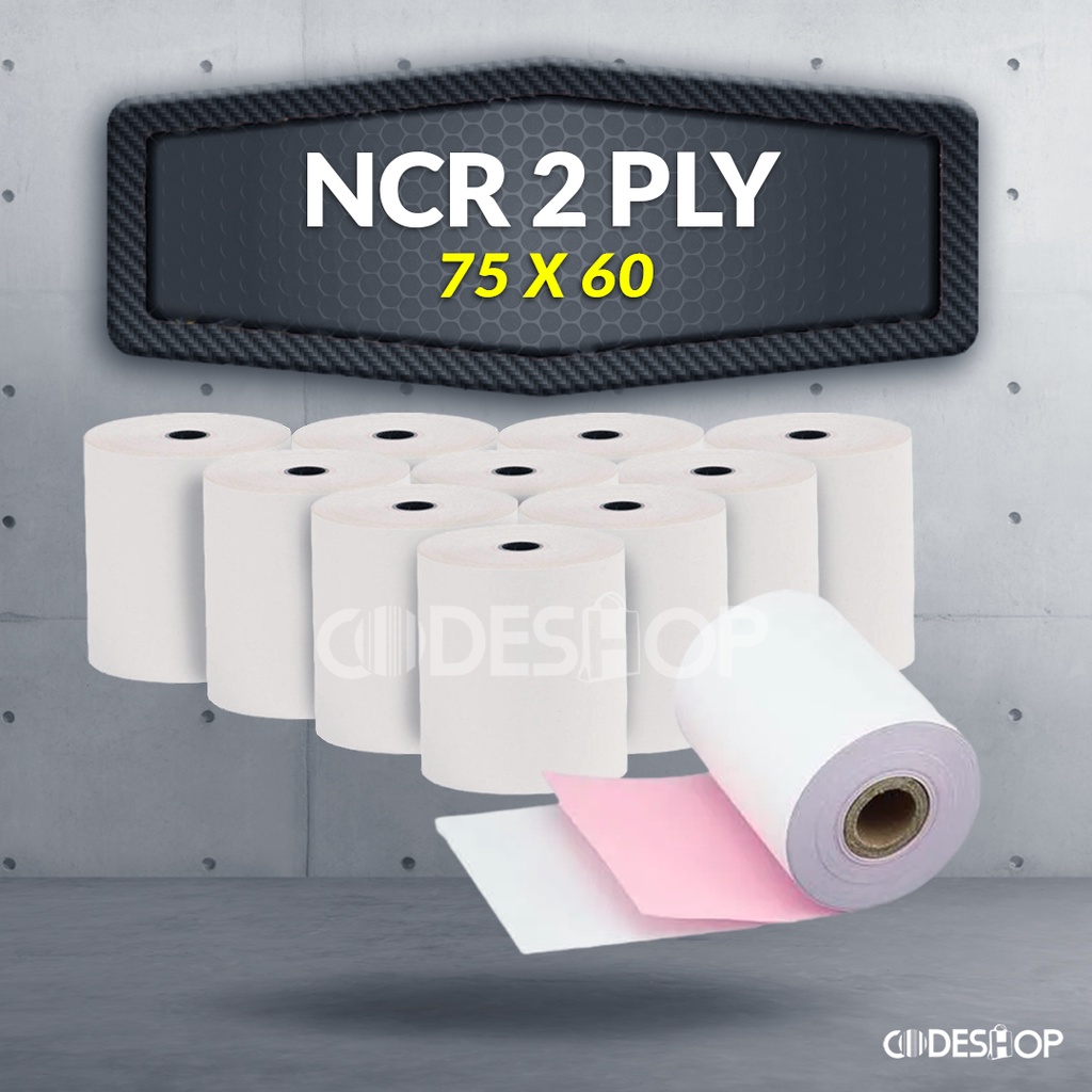 

1 SLOP - Kertas Struk Kasir NCR 75 X 60 mm 2 PLY / 2 Rangkap