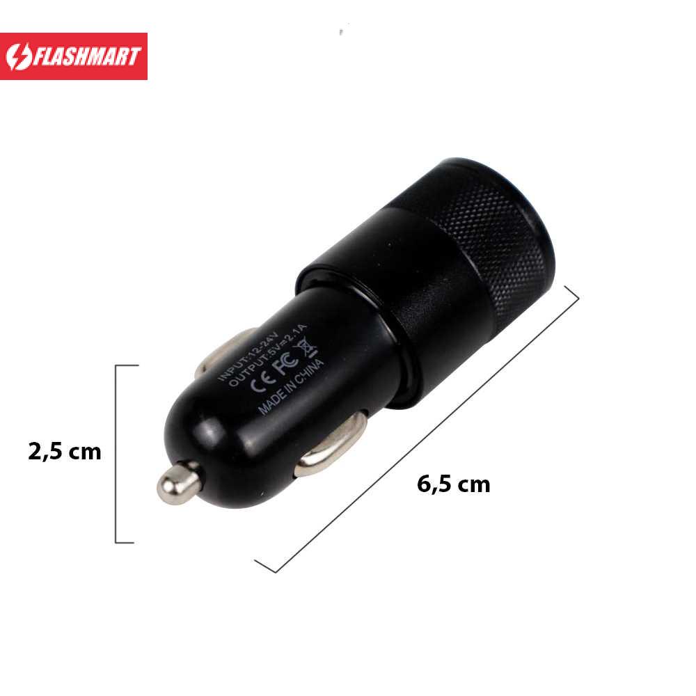 Flashmart Fashion Dual USB Car Charger 2.1A - FM-001