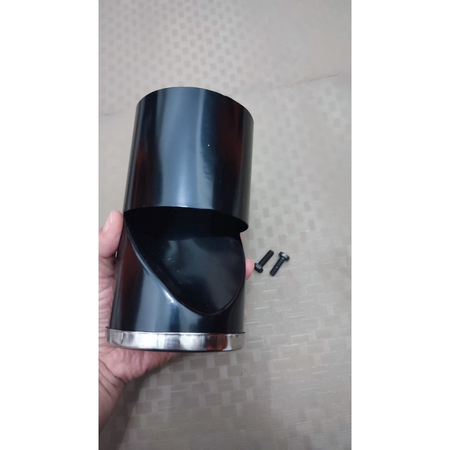 Black Muffler Buntut Knalpot Hitam Logo Xpander