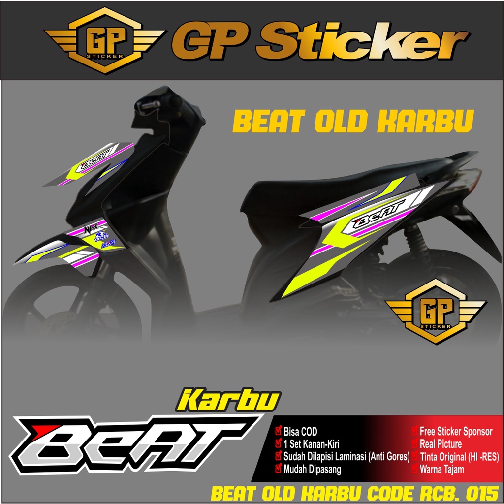 Striping Beat Karbu 2008 2012 Variasi Racing Minimalis Keren-Variasi Beat Old Karbu Semi Full GP 015
