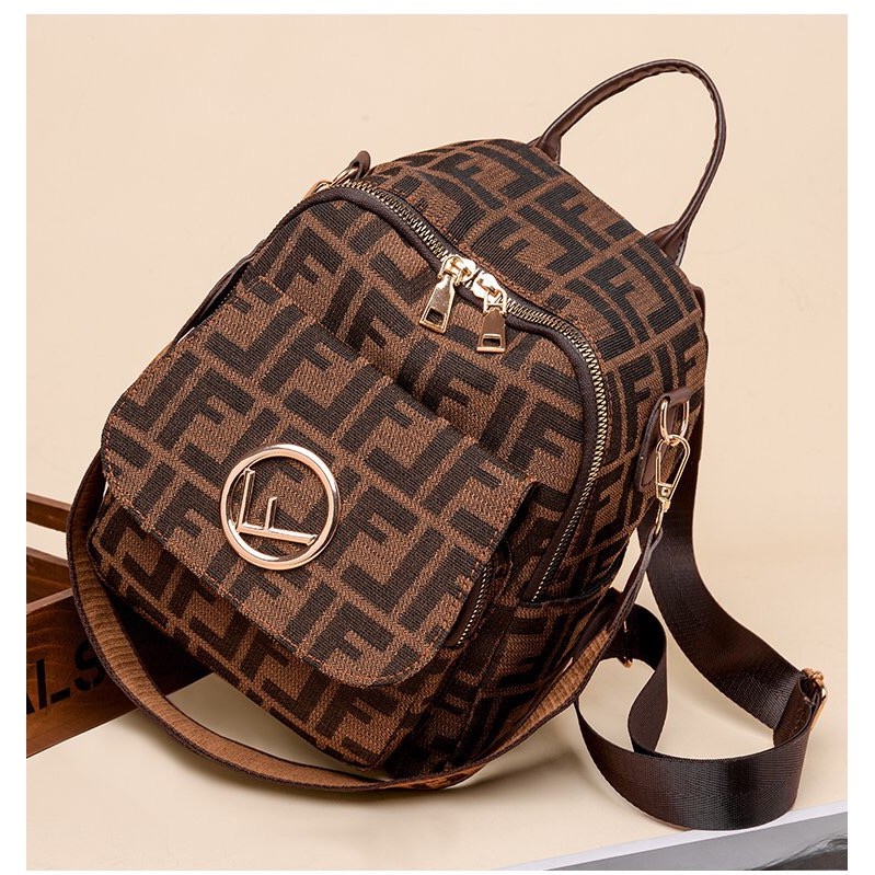 Tas Ransel Wanita Import Kantor Sekolah Kuliah Tas Ransel Wanita Fluer T7730B5 Shopie Martin Paris S