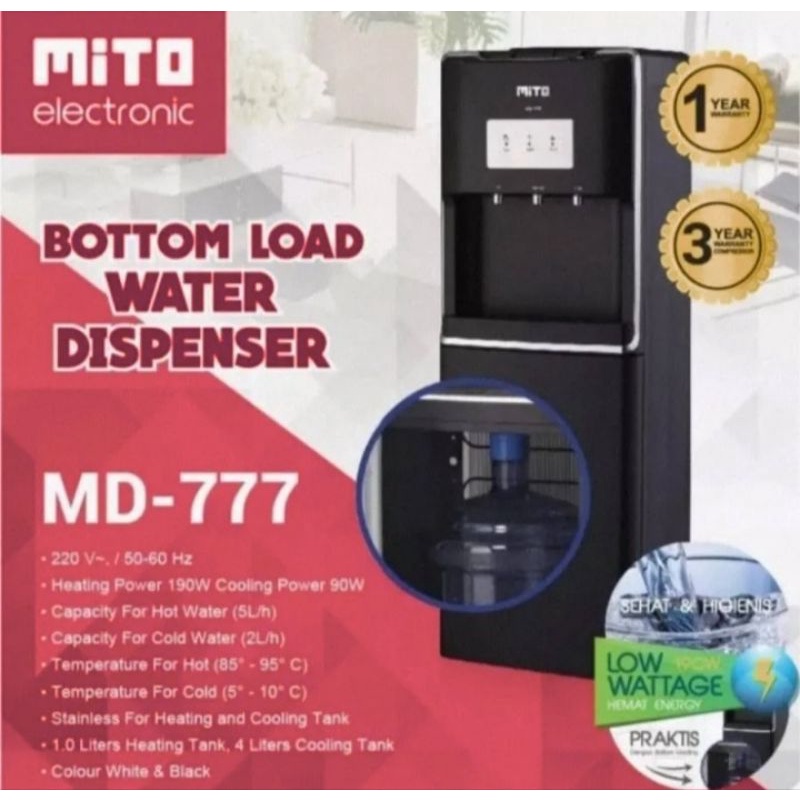 MITO Dispenser MD 666 / MD 777  Dispenser Galon Bawah