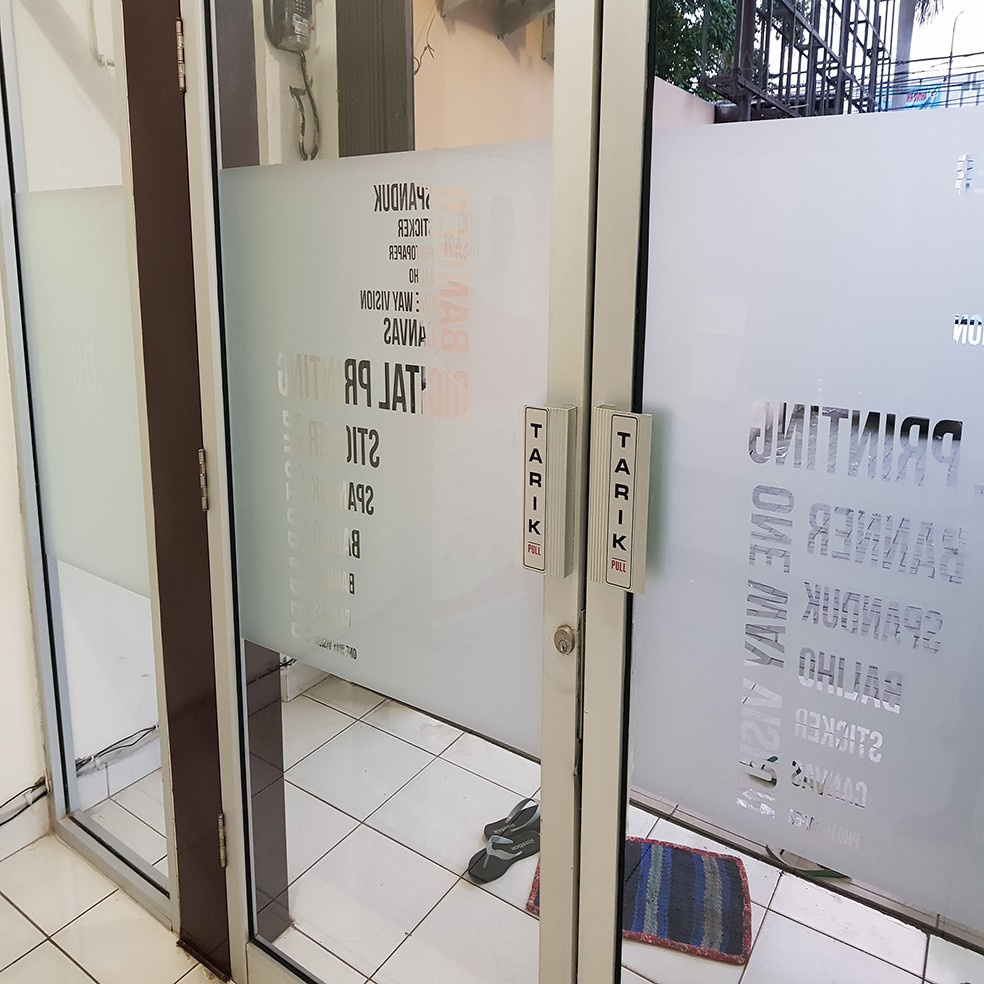 cutting stiker sandblast custom