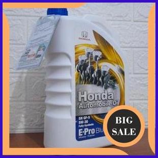 last stok oli mesin e-pro blue honda sae 5w-30 galon-original isi 4 liter-cocok untuk-brio-mobilio-j
