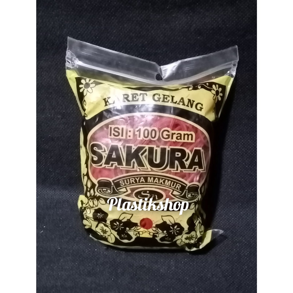 karet gelang sakura karet ikat warna kuning dan merah