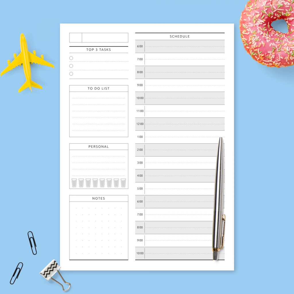 

[DOKI] 10 Lembar Habit Tracker Binder Planner/ To Do list/ Daily Planner/ Weekly Planner - TDL034