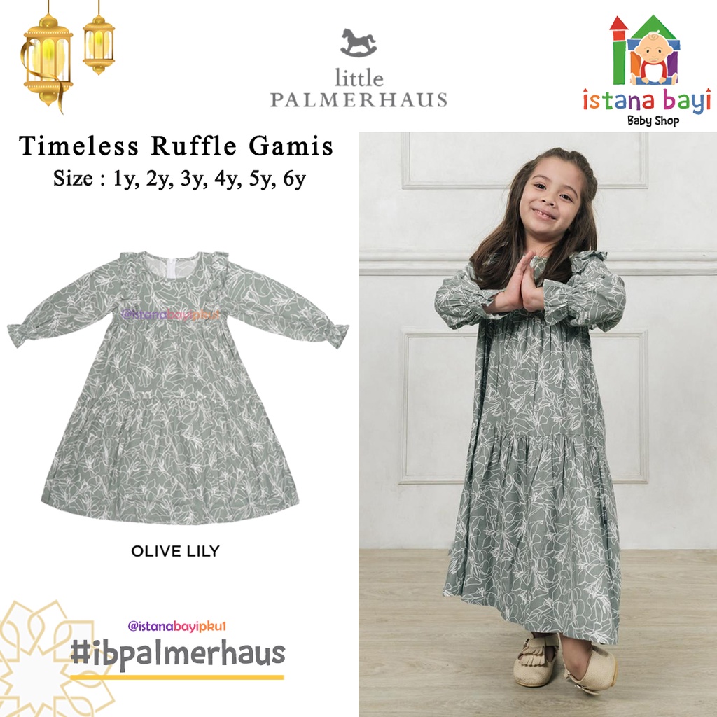 Palmerhaus Ruffle Gamis Anak / Pakaian Muslim Anak/Gamis anak -IED COLLECTION