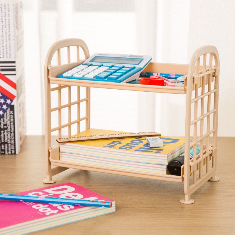 Rak plastik 2 susun | Rak 2 susun serbaguna | Rak Dapur | Rak buku meja| rak kamar mandi