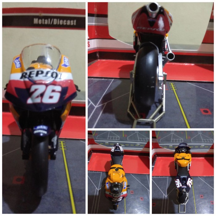 DIECAST MOTOGP HONDA RC211V D. PEDROSA 2006 REPSOL SKALA 18 BY GUILOY TERMURAH