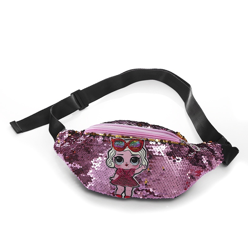 FYGALERY FYG1403 TAS PINGGANG ANAK WAISTBAG TAS SEQUIN LOL TAS GLITTER USAP TAS IMPORT