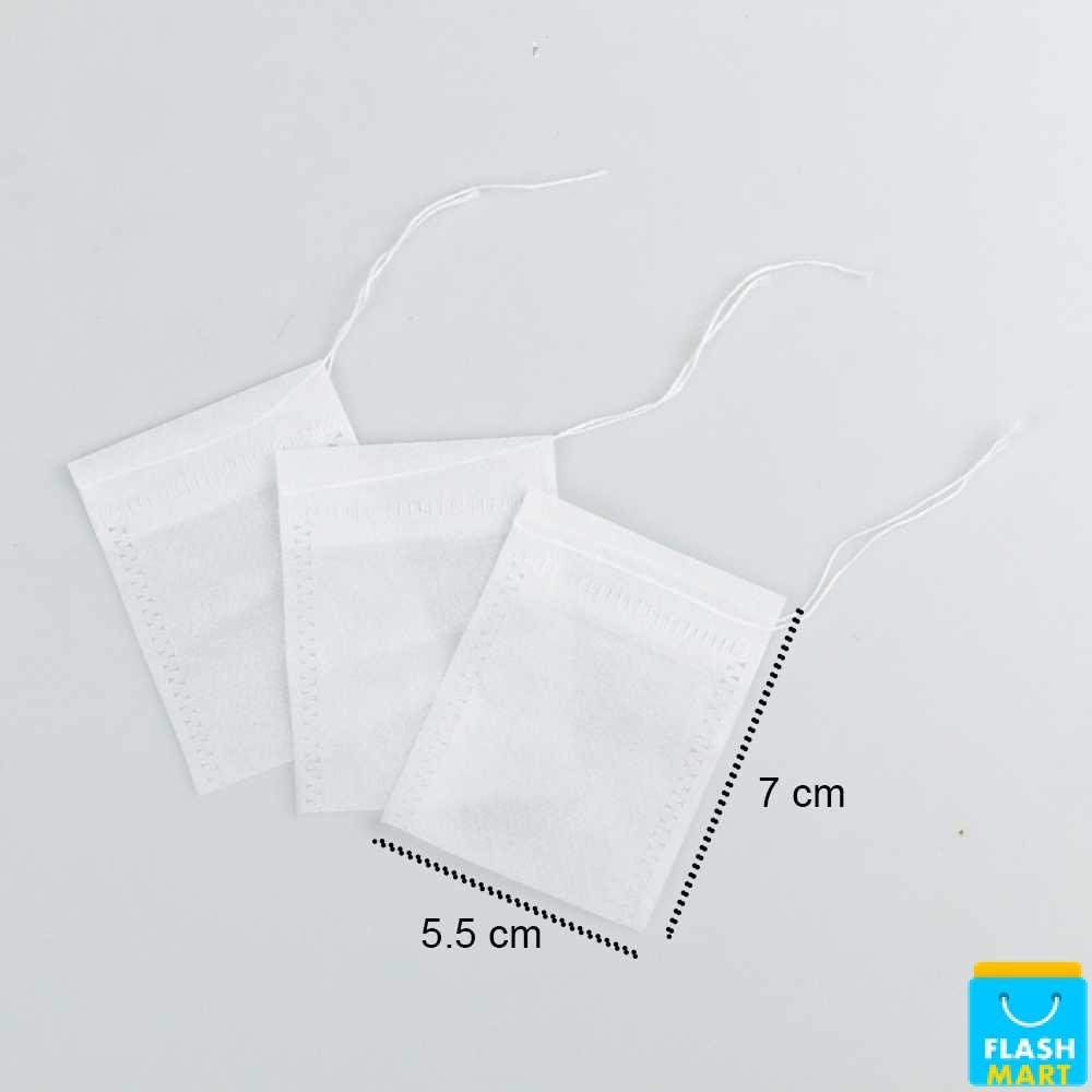 Flashmart Kantong Teh Celup Kosong Teabag 5.5x7cm 100 PCS - T110