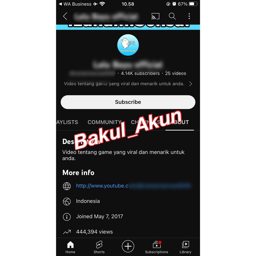 Akun Youtube Murah 1k sampai 10k subs BELUM MONET akunyoutube sudah monet akun youtube monetisasi ak