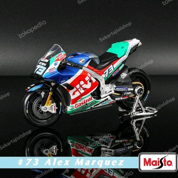 2021 Diecast Miniatur Alex Marquez #73 LCR Honda RC213V MotoGP