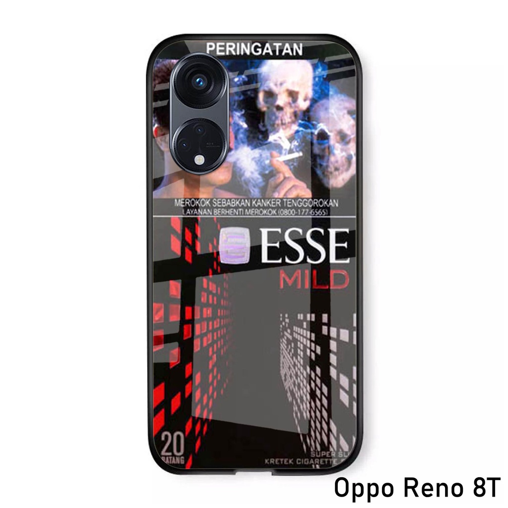 Softcase Glass Kaca Oppo Reno 8T 4g/5g - Case Hp Oppo Reno 8T 4g/5g - Casing Hp Oppo Reno 8T 4g/5g -