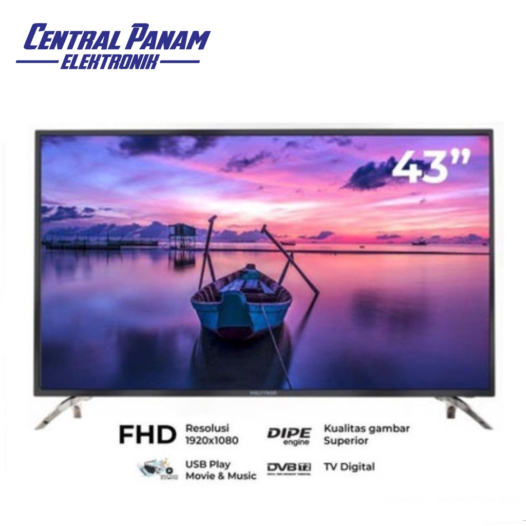 POLYTRON LED TV DIGITAL 43" 43V8853 Central Panam Elektronik