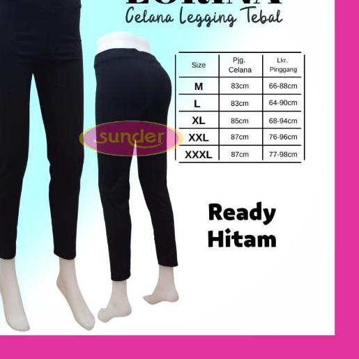 ☺ Legging Lorina Jumbo XXL XXXL 44 46 Legging Panjang Lorina Murah, Legging Jumbo Tebal, Legging Jum