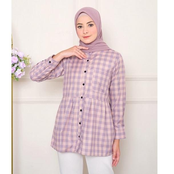 TREND R78 COD [M, L, XL, XXL] ORIGINAL Ayesa Motif Sku ke 1 - Pakaian Kemeja Wanita Terbaru by Hijab
