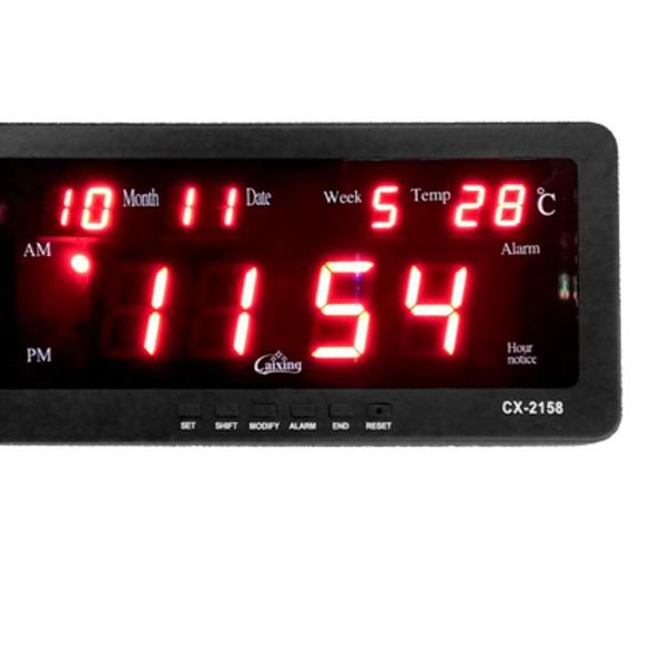 ✦ Jam Digital Meja dan Dinding CX-2158 Listrik Merah - Biru - Hijau - COMBI CAIXING ✶