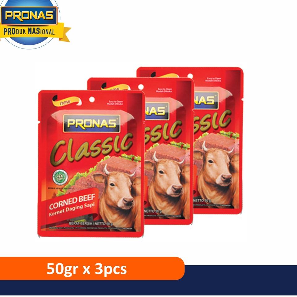 

Murah nampol Pronas Kornet Sapi Sachet 50 g bundling 3 pcs
