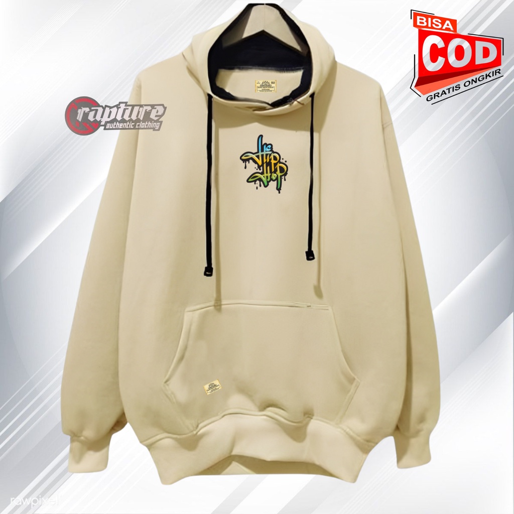 Jaket Hoodie Pria Distro keren Rapture Clothing Sweater Cowok Aesthetic Grafity Simple Warna Light Cream List Hip Hop Hodie Oversize Terbaru 2023 Terlaris Terpopuler Kekinian Suiter Hudie Unisex