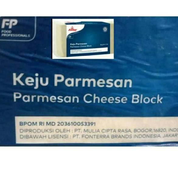 

☉ parmesan anchor 200 gr cheese block (balok). keju parmesan ♂