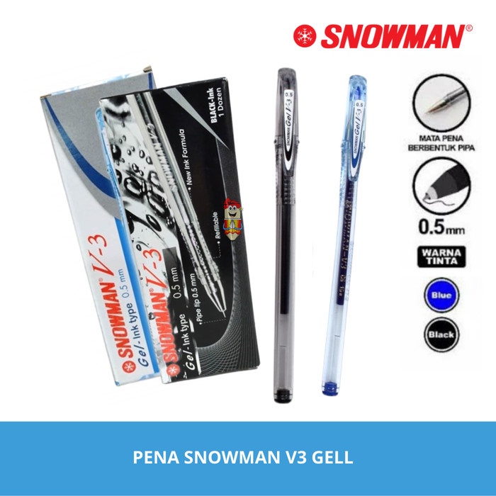 

Pulpen / Bolpen / Pena Snowman V3 (12pcs)