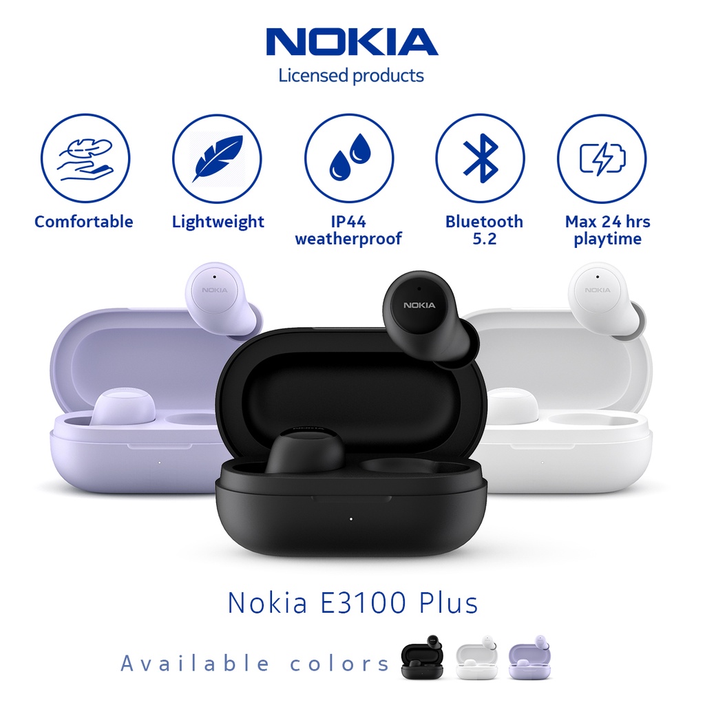 Nokia E3100 Plus True Wireless Earbuds Bluetooth Earphone TWS HD