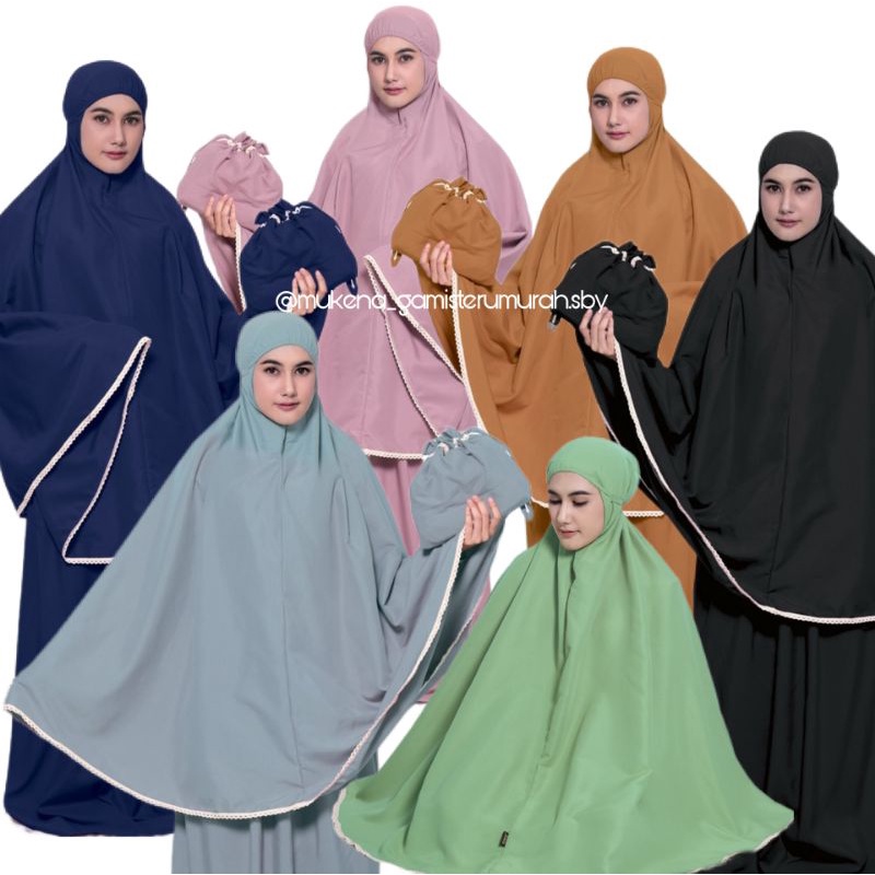 MUKENA DEWASA TAS SERUT KATUN MIKRO