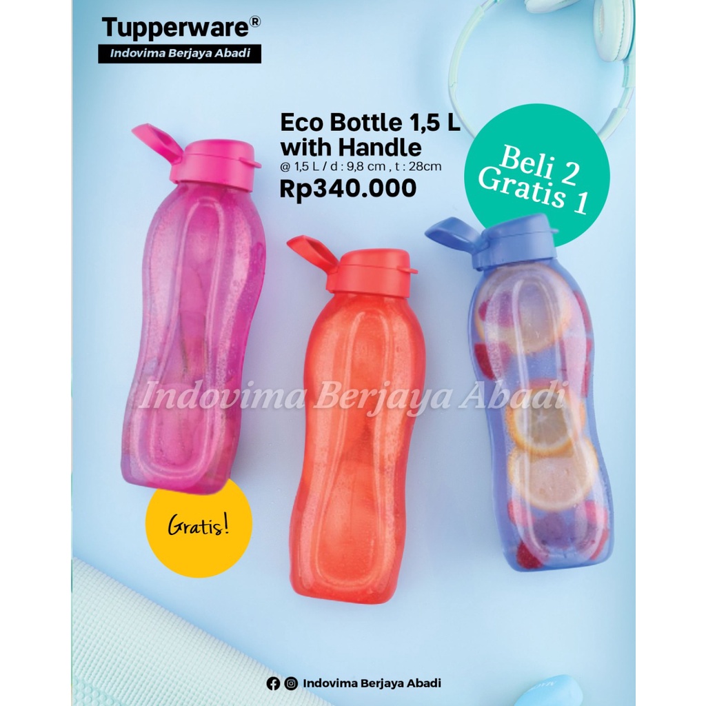 Botol minum Tupperware 1,5L