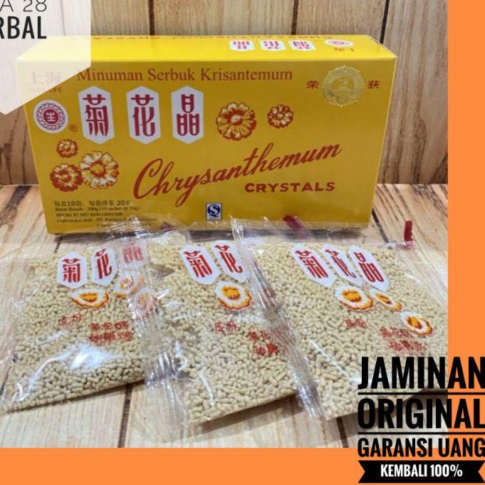 

➻ CHRYSANTHEMUM CRYSTAL CI HUA CING 1 BOX ISI 10 SACHET MINUMAN PANAS DALAM DAN TENGGOROKAN ➼