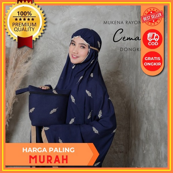 Mukena Dewasa Enisa Luna Maya Renda Bordir Mewah Mukena Traveling Mini Pouch Mukenah Dewasa Jumbo Te