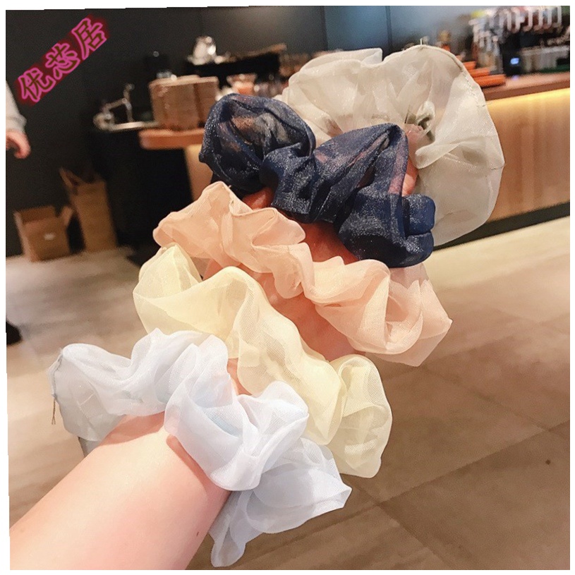 FYGALERY ACC157 Ikat Rambut Wanita Karet Rambut Scrunchie Cepol Anak Polos