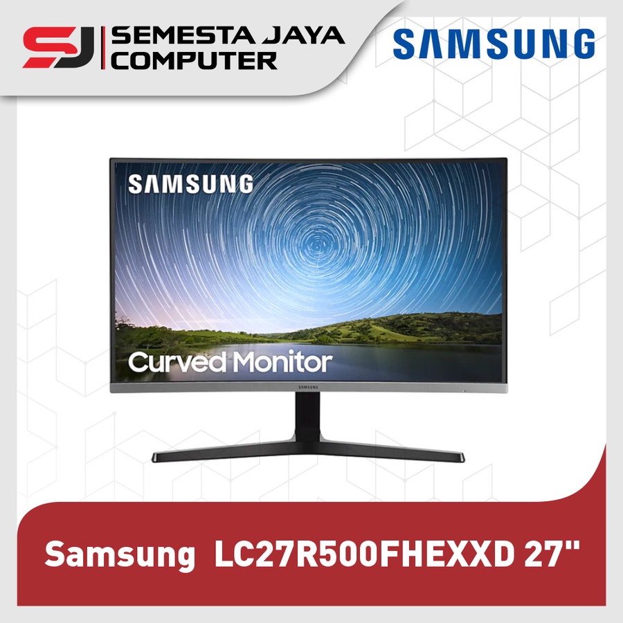 Monitor LED Samsung 27&quot; C27R500 LC27R500FHEXXD Bezeless Curved