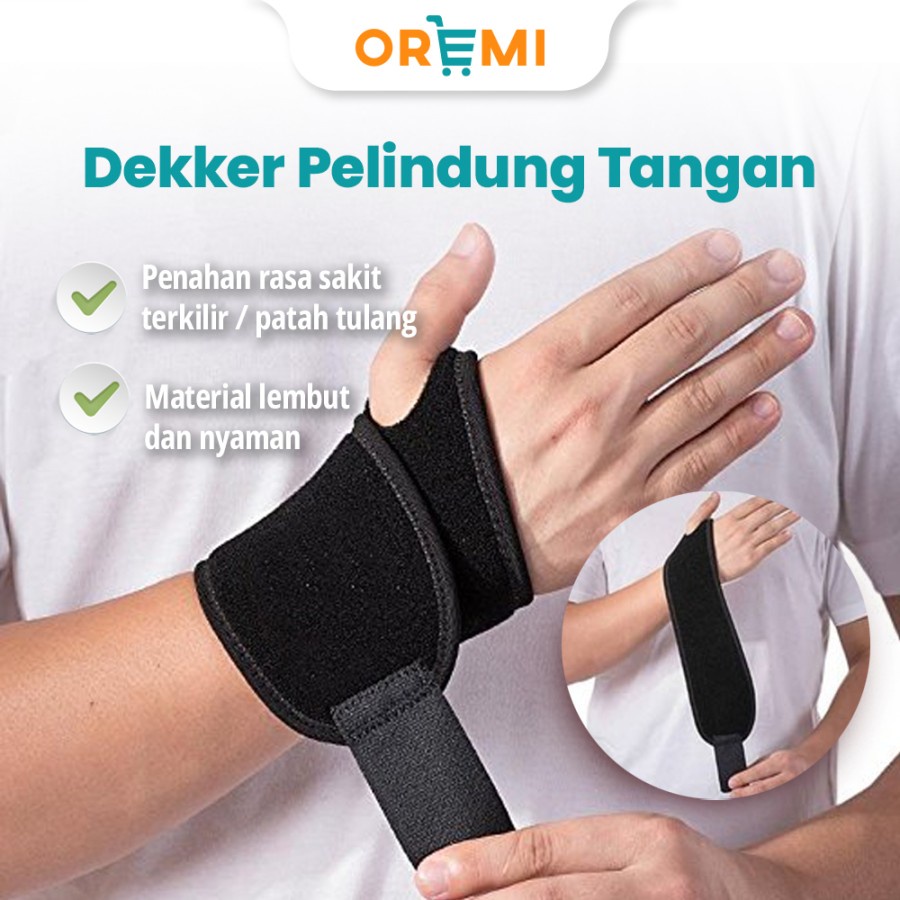 Deker Pergelangan Tangan Deker Tangan Deker Cidera Tangan Wrist Wrap Pelindung Pergelangan Tangan