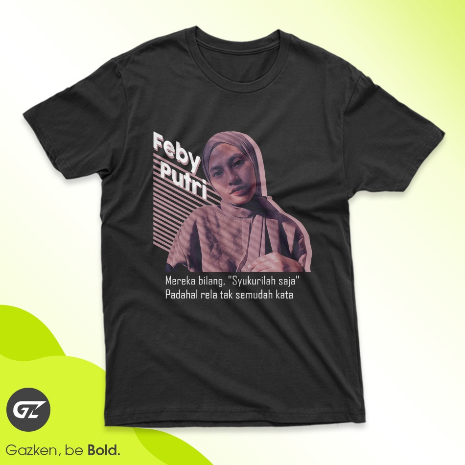 Gazken Kaos Feby Putri Baju Musisi Musik Indie