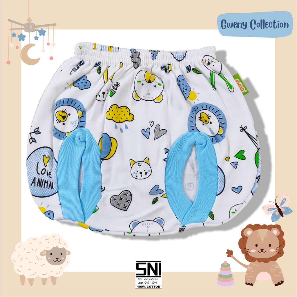 Celana Kacamata Bayi / Celana Kacamata Anak Motif Love Animal Baby Glow