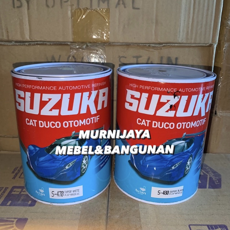 CAT DUCO SUZUKA 1KG/1L HITAM/PUTIH/HITAM DOP